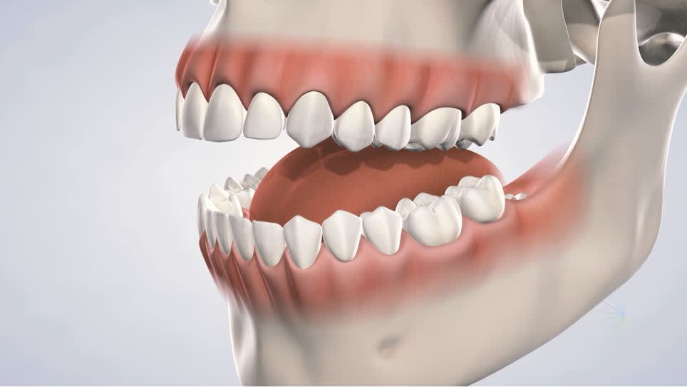 3D illustration of a mouth