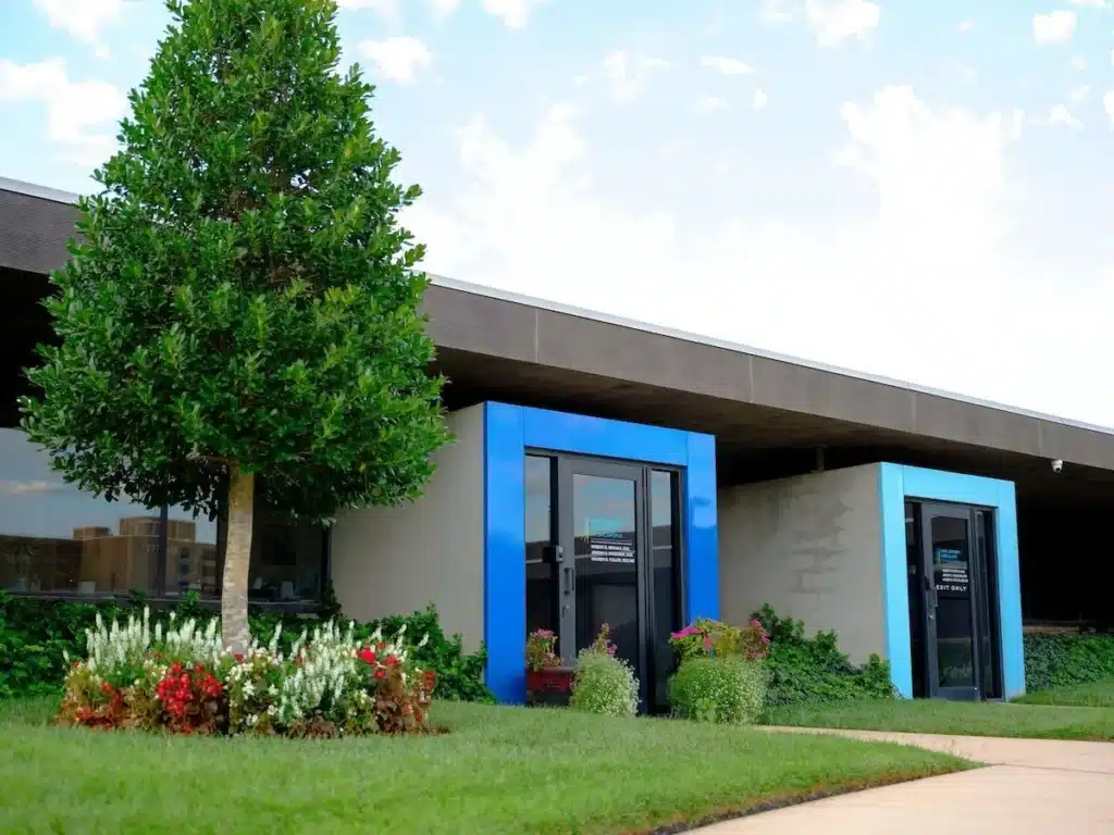 This exterior view shows the medical facility for Oral Surgery Specialists of Oklahoma Click to open side panel for more information in Oklahoma City.