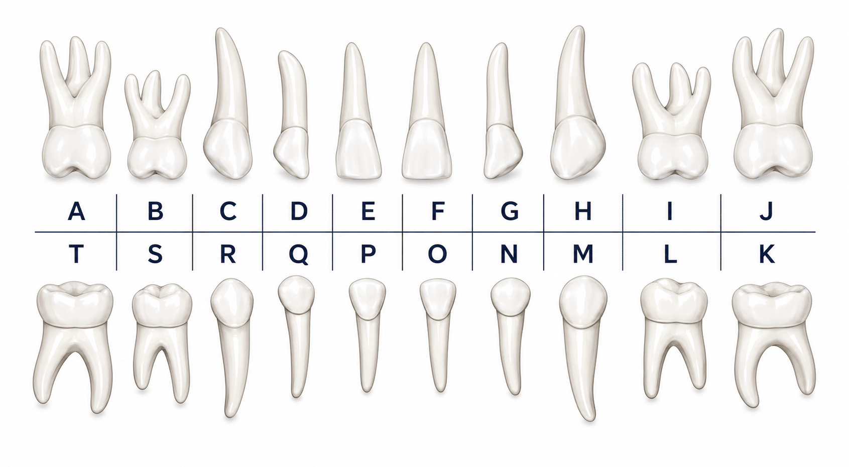 Pediatric dental chart